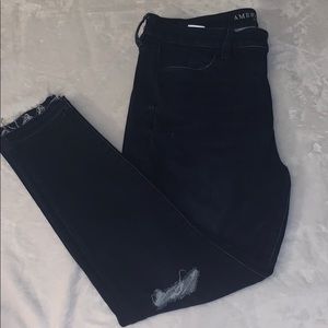 American Eagle Dark Wash High Waisted Jeggings
